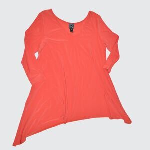 Clara Sun Woo Small Women's Red asymmetric hem blouse